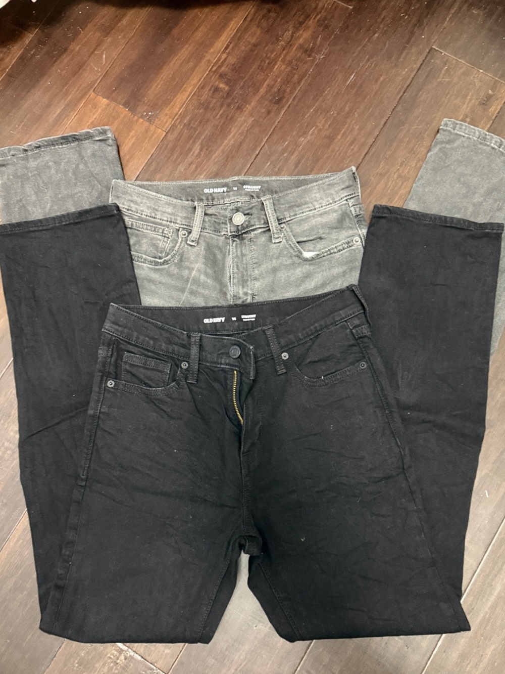Old Navy Boys Jeans Duo — Black & Gray